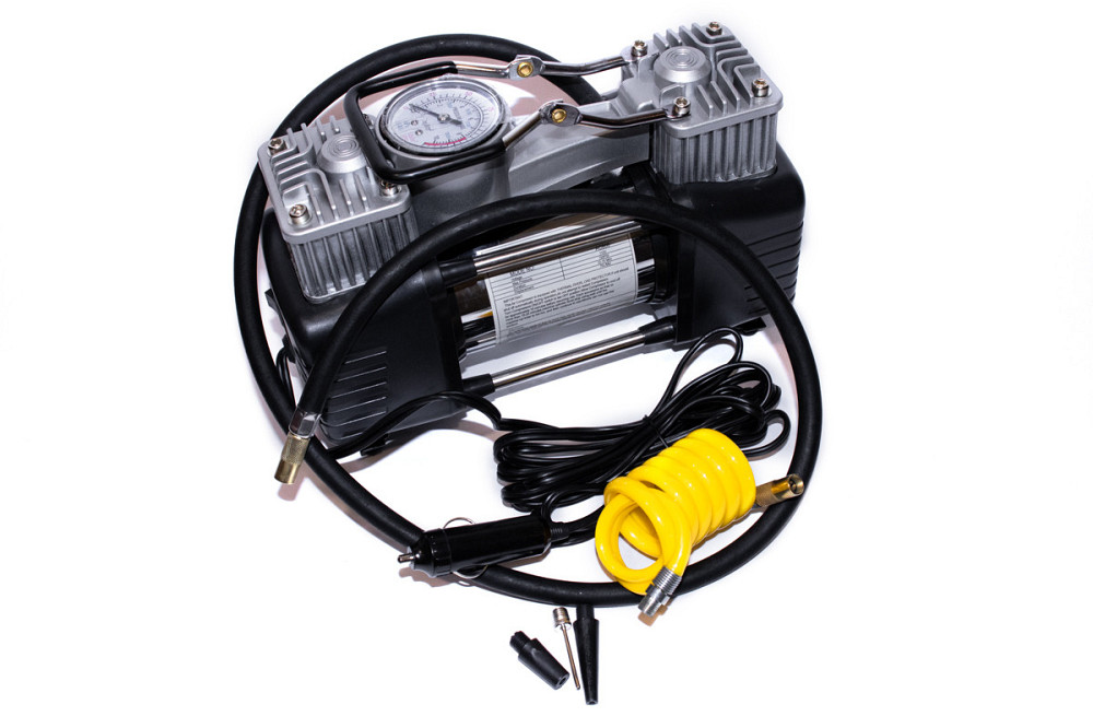 Автомобільний компресор двопоршневий КВАНТ 13005A 12В з аналоговим датчиком тиску Харків - фото 6