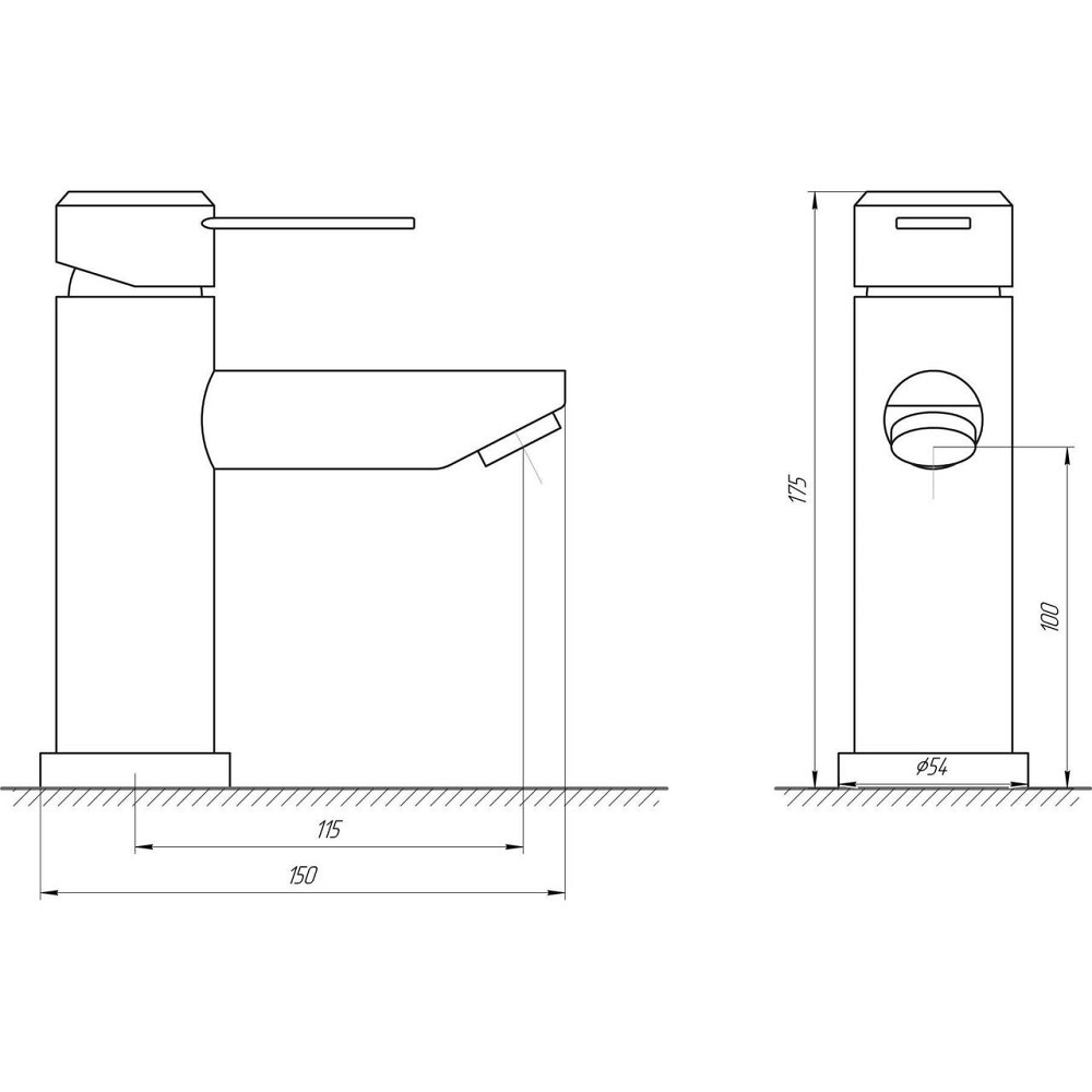 Змішувач для умивальника Globus Lux WIEN SBT2-101 Київ - фото 5