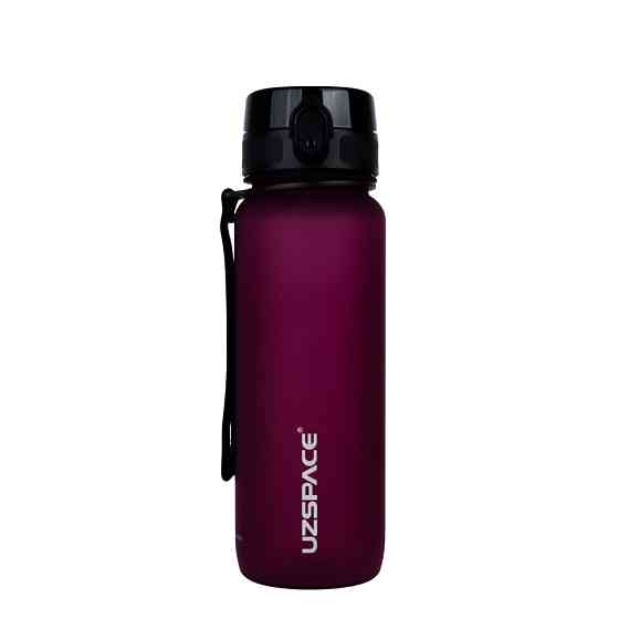 Пляшка для води UZSPACE 3053(Burgundy) 800 мл, бордова Вінниця