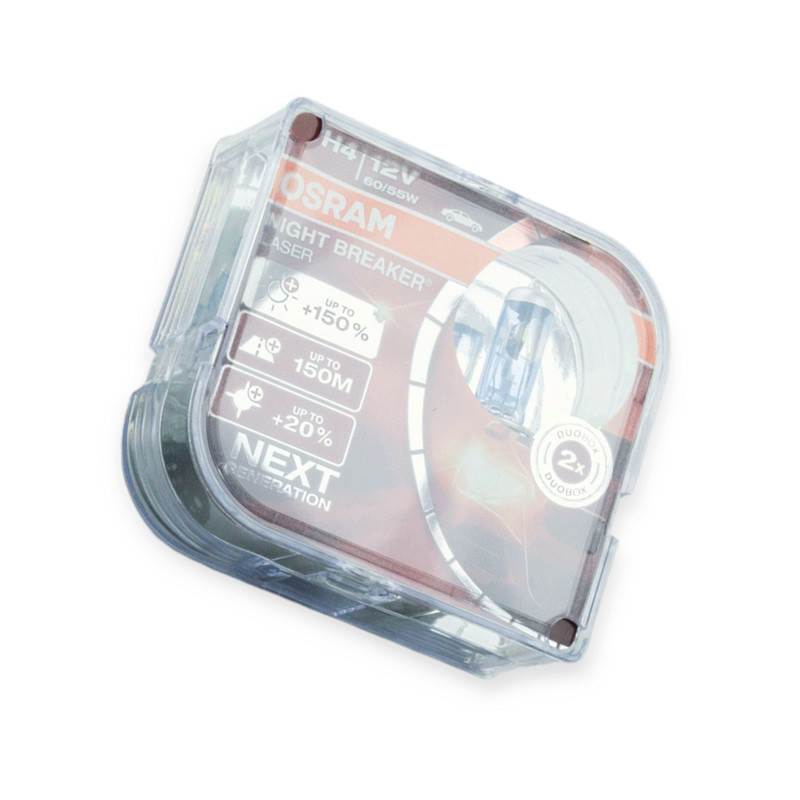 Автолампа 12V 60, 55 (43) Night Breaker Laser 150% (2шт) H4 Мукачево - фото 1