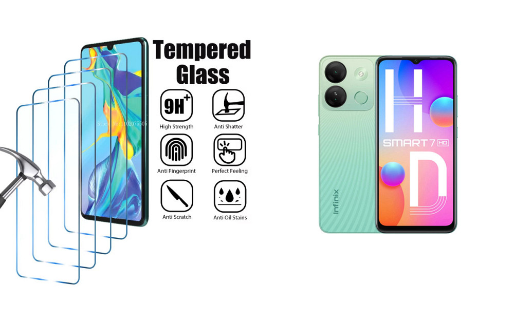 Защитное стекло ArmorGlass для Infinix Smart 7, Smart 7 HD, Smart 7 Plus – устойчивое к царапинам и ударам Киев - изображение 1