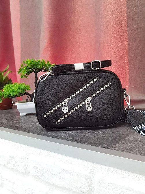 Маленькая женская сумочка с молниями Look Киев - изображение 9