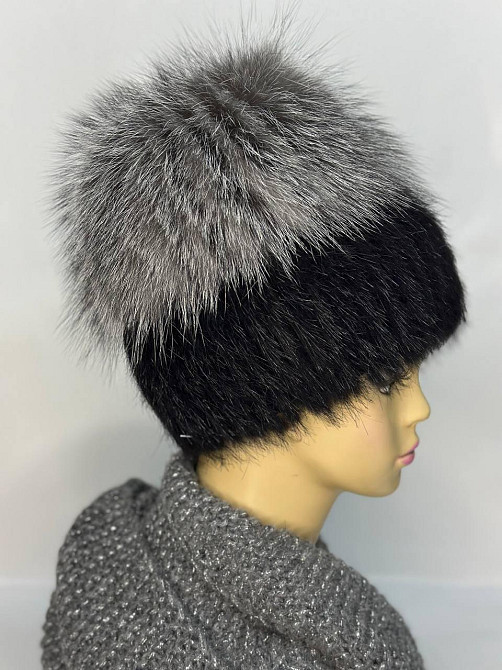 Шапка меховая женская Жаклин эдельвейс Черный Харьков - изображение 2