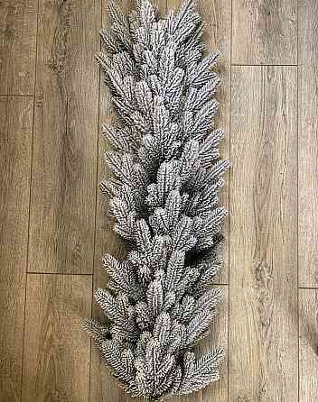 Хвойная литая гирлянда Элитная заснеженная 1.5м Киев