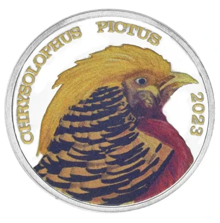 Нью Провіденс 3 долари 2023 UNC Птах - Золотий фазан Полтава