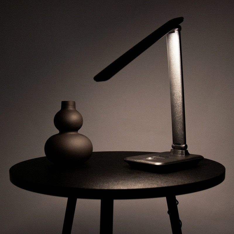 LED светильник настольный аккумуляторный с функцией повербанка 10Вт, черный Днепр - изображение 3