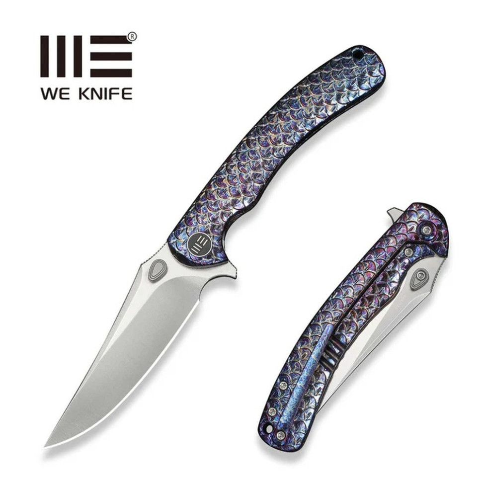 Ніж складаний туристичний Weknife Dracarys, (9.1 см) Böhler M390 / титан 6AL4V полум’яний Київ - фото 10