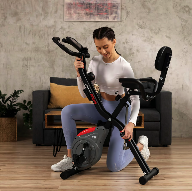 Велотренажер Hop-Sport HS-3030X Apeks X-Bike сірий Киев - изображение 8