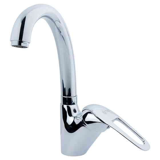 TAU Смеситель s10 Ø40 для кухни гусак ухо лат. шток на гайке TAU SF-4B439C (9810100) Киев