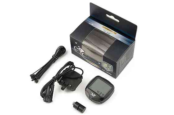 Велокомп'ютер провідний з підсвічуванням, водонепроникний, 15 програм (mod:-468B) (чорний) Мукачево