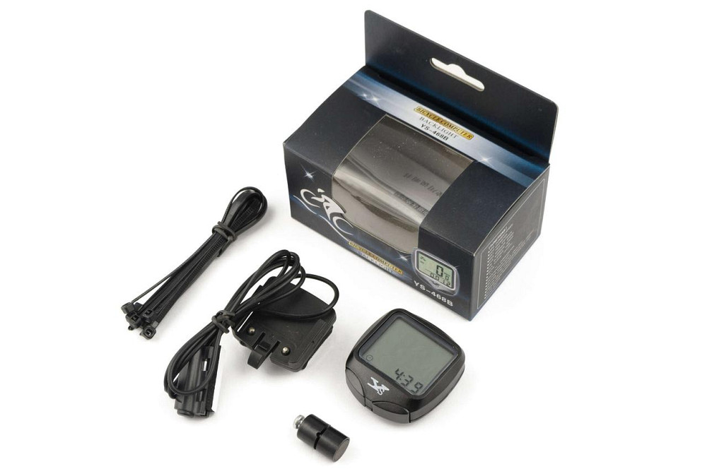 Велокомп'ютер провідний з підсвічуванням, водонепроникний, 15 програм (mod:-468B) (чорний) Мукачево - фото 1