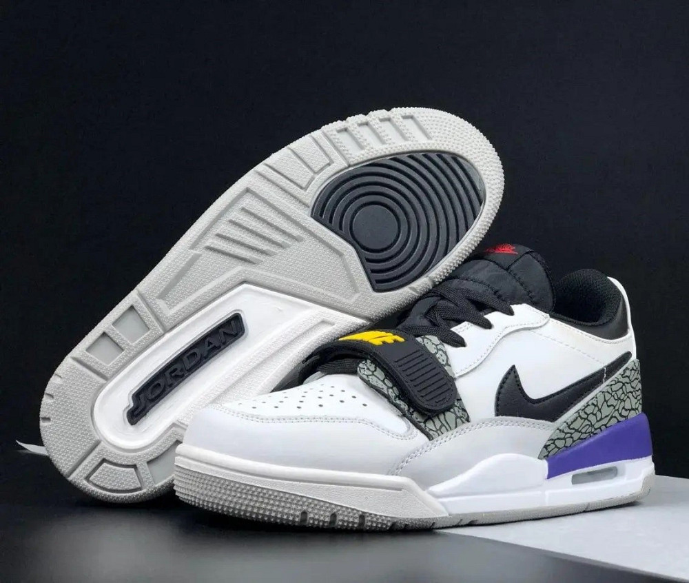 Чоловічі Кросівки Nike Jordan Білі Шкіряні Джордани Найк (розміри: 41,42,43,44,45) Відео Огляд Дніпро - фото 8