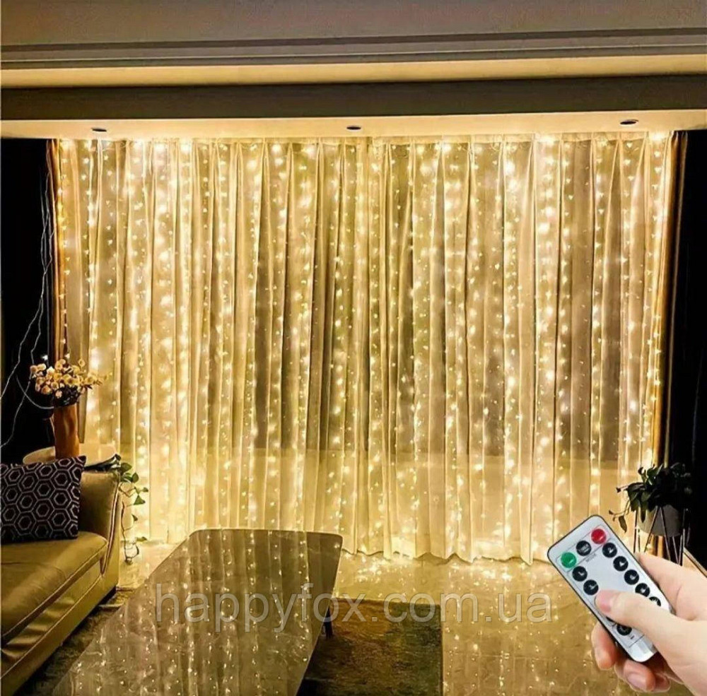 Гірлянда (3м×3м) світлодіодна на USB-живленні, 8 режимів Львов - изображение 2