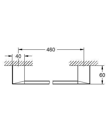 Полотенцедержатель Grohe Selection Cube (40767000) Киев