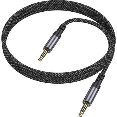 Кабель мультимедийный 3.5mm M to 3.5mm BL24 metal grey BOROFONE (6941991118968) Винница