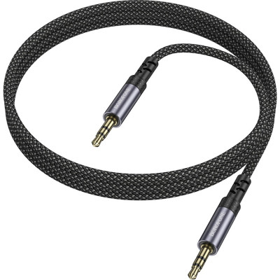 Кабель мультимедийный 3.5mm M to 3.5mm BL24 metal grey BOROFONE (6941991118968) Винница - изображение 1