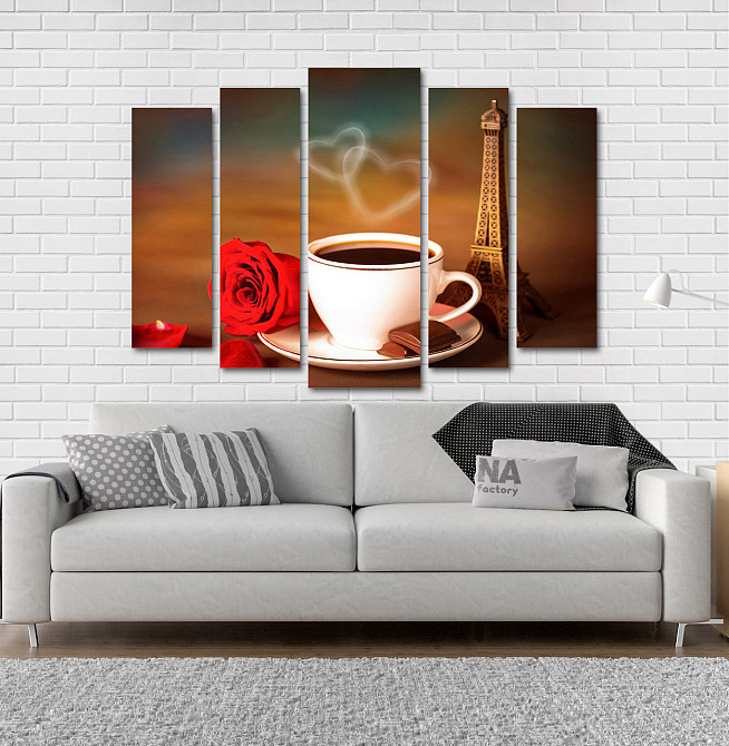 Модульна картина Кави Париж Art-111_5 Київ - фото 2
