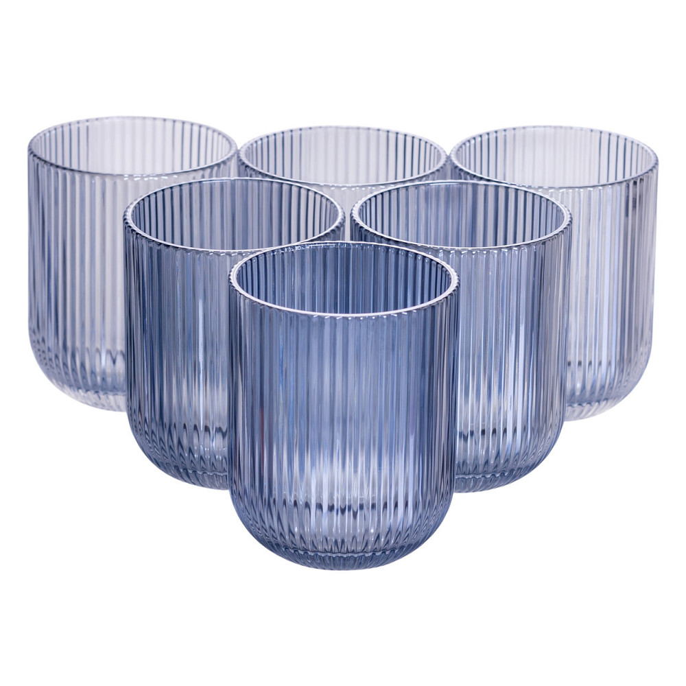 Стакани для напоїв 250 мл, 6 шт, голубі Київ - фото 1