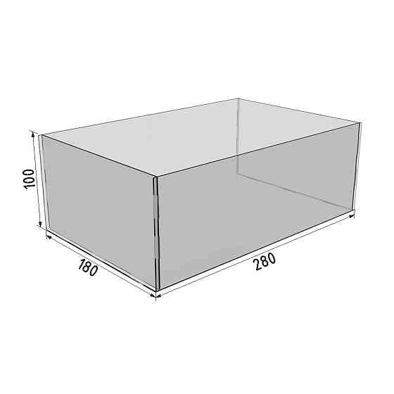 Коробка акриловая EKOSTAR  280х180х100 Киев