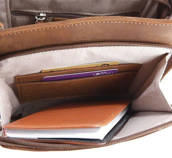 Сумка мужская Vintage 14159 из винтажной кожи Коричневая Киев - изображение 8