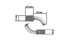 Щетки для электроинструмента 6*11*17 прямоугольный пятак K Мукачево - изображение 1