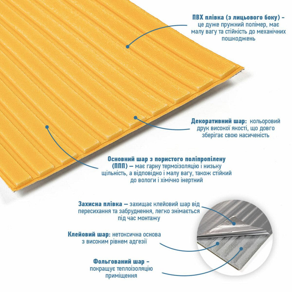 Панель-рейка в рулоні 2900х350х6мм Золотий SW-00002069 Київ - фото 2