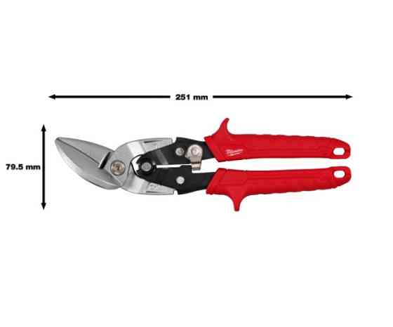 Ножиці по металу офсетні (45 ) MILWAUKEE (лівий різ) Одеса