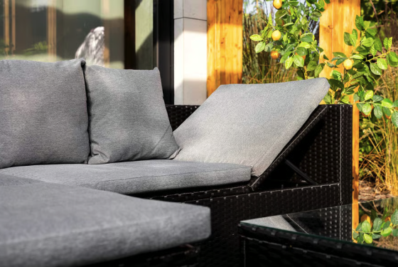 Садові меблі Di Volio Bologna чорний/сірий Киев