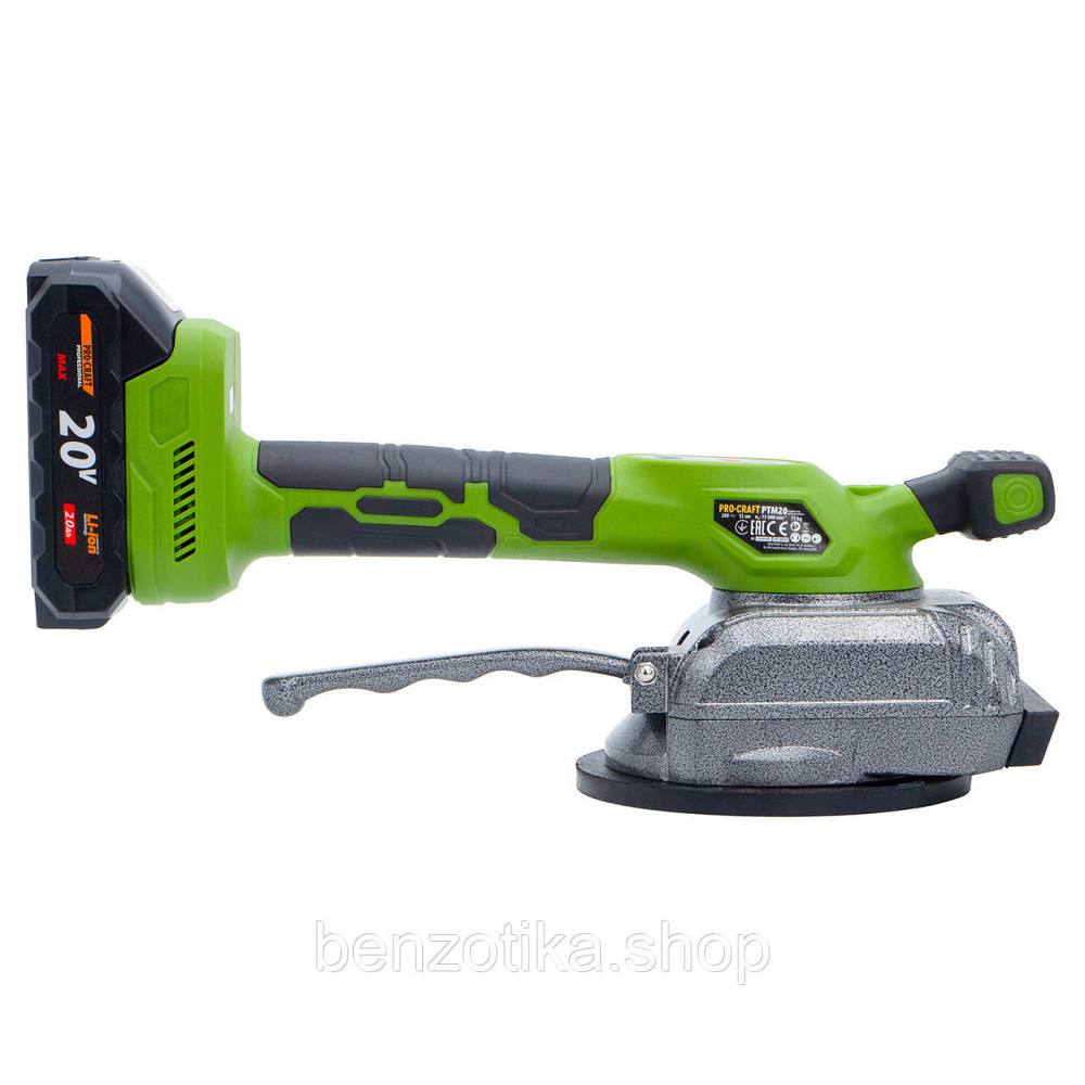 Акумуляторна віброприсоска для плитки Procraft PTM20 (з 1 акб) Київ - фото 4