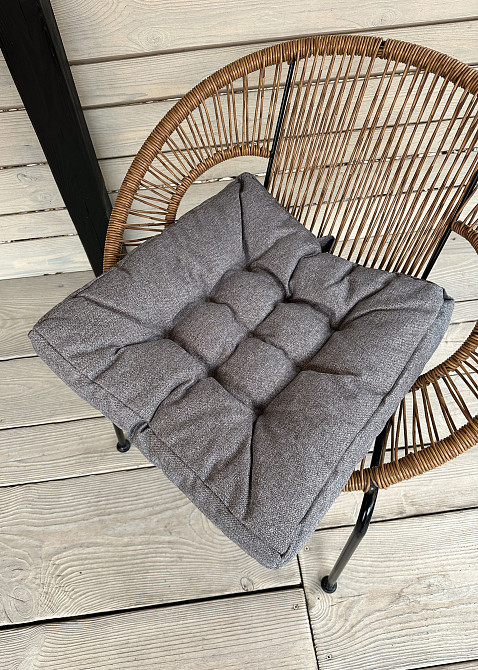 Подушка для стульев (50x50х8 см) Decorator Мальмо цвет серый 84-135 Киев - изображение 3