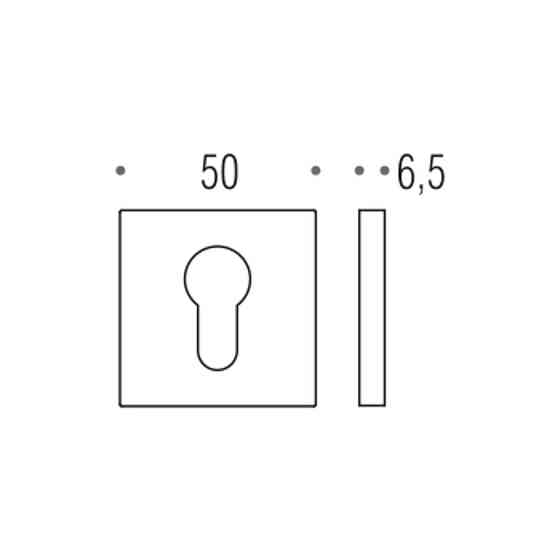 Накладка Colombo FF 23 кл хром Dea, Electra, Ellese (6 мм), Isy (6 мм), Zelda (6 мм) Киев
