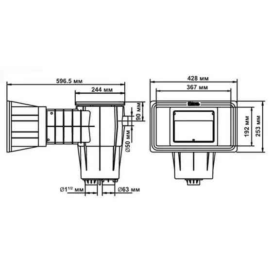 Скимер Kripsol SKALI Wide с латунными вставками. лайнер Киев