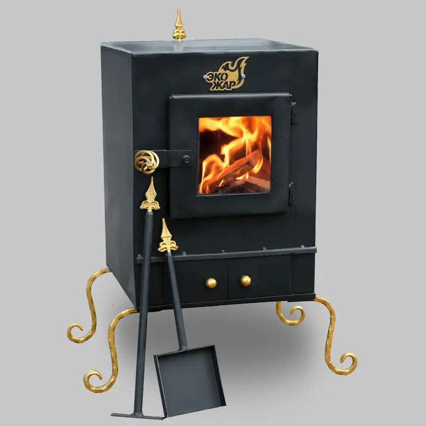 Піч буржуйка камін Экожар Комфорт Плюс (сталь 4 мм) з камерою допалювання вторинних газів Київ - фото 3