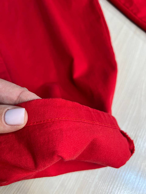 Брюки женские A-N 712 МОМ jeans широкие бананы облегченный тонкий коттон с ремнем красные, красный, L Киев - изображение 19