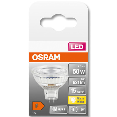 Лампочка Osram LED MR16 50 36 8W/827 12V GU5.3 (4058075433762) Винница - изображение 3