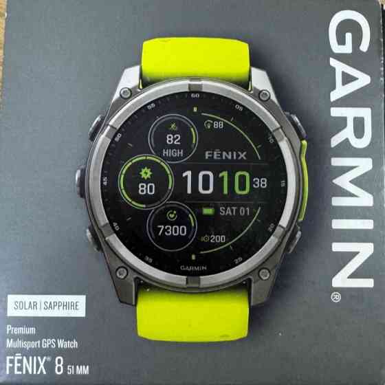 Смарт -Часы Garmin Fenix 8- 51mm , Solar , Sapphire. Киев