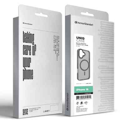 Чехол для мобильного телефона Armorstandart Uniq MagSafe Apple iPhone 16 Titanium Grey (ARM79496) Винница