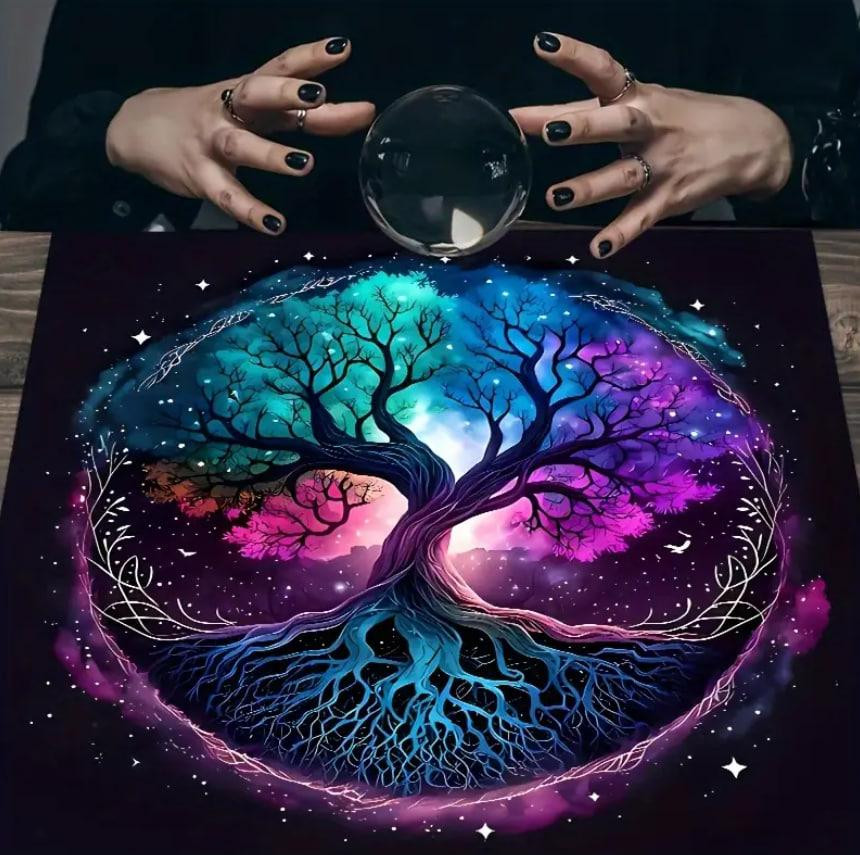 Скатерть Таро Древо Жизни | Мистический коврик для карт, астрология Киев - изображение 2