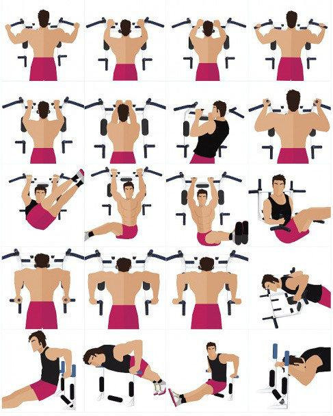 Спортивний комплекс турнік-бруси WCG MC035 Київ - фото 3