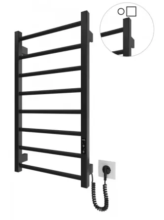 Электрический полотенцесушитель Hygge Family Leeds 770x530 черный мат Киев