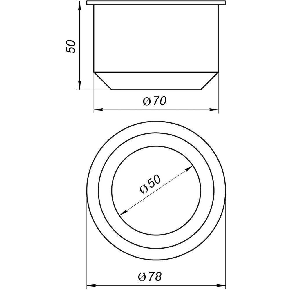Редукція гумова VSplast 70/50 (чорна) Київ - фото 2