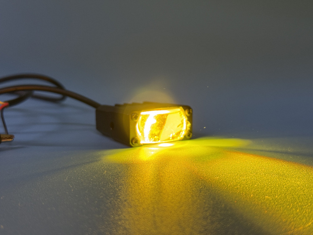 Фара робочого світла LED однорядна 40 мм SPOT — 2 діоди з лінзою (Біле + Жовте світло), чітка СТМ Харків - фото 7