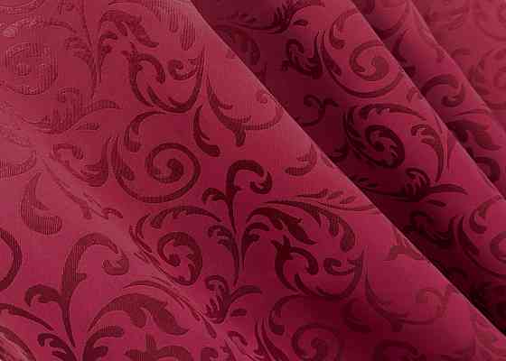 Комплект коротких штор VR-Textil Блекаут № 1099ш Бордовий 130х170 см 2шт (35-0391) Київ