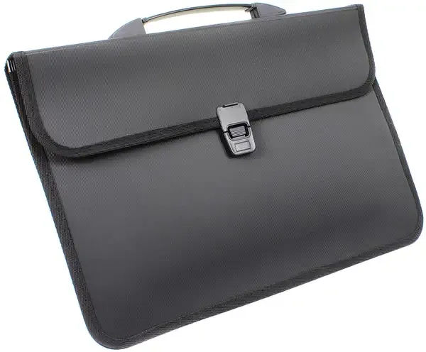 Портфель B4 2відділення "4Office" 4-252 чорний, шт Київ - фото 1