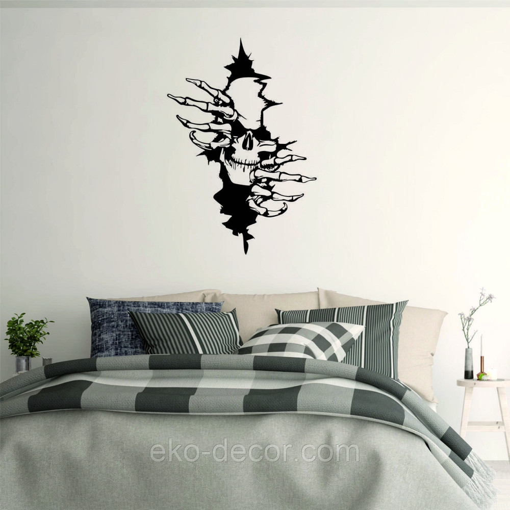 Декоративне настінне Панно «Скелет», Декор на стіну 70*48 см, Чорний Київ - фото 4