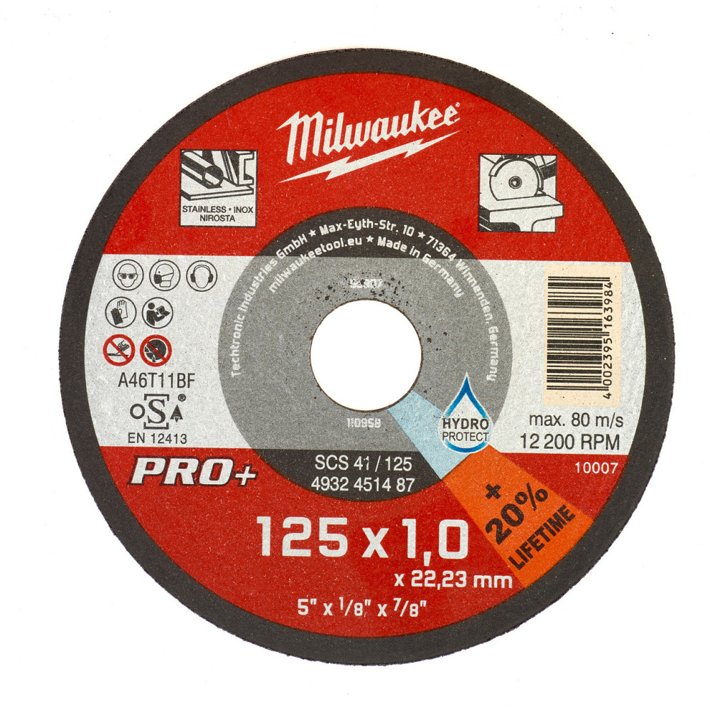 Диск відрізний по металу MILWAUKEE, SCS 41/125х1 PRO+, 125мм Одесса - изображение 2
