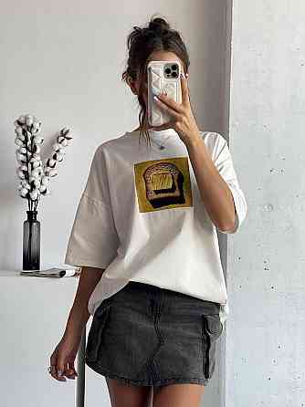 Женская базовая футболка из кулирного трикотажа хлопок Одесса