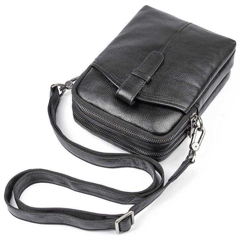 Сумка чоловіча шкіряна флотар Vintage 14969 Чорна Київ - фото 9