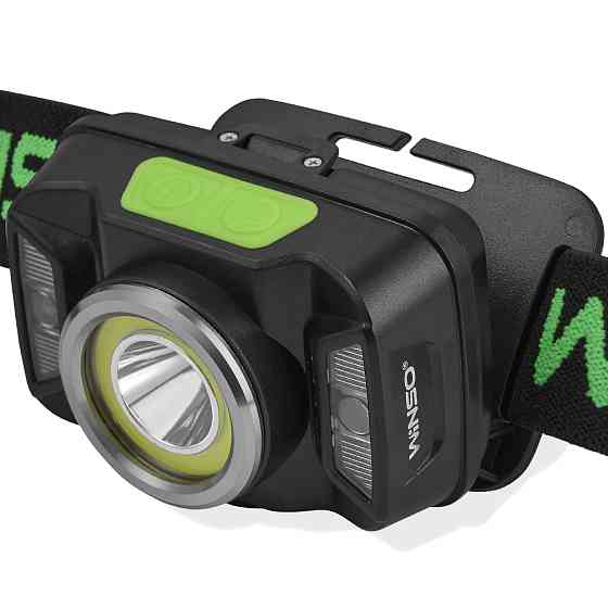 Фонарь налобный Winso 330Lm, 5W CREE XTE+COB, 1800mAh, с сенсором белый/красный Львов