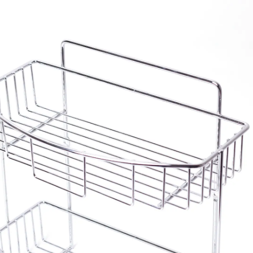 Полиця для ванної кімнати напівовальна 2-ярусна 29*30*13см хромована сталь Besser Житомир - изображение 3